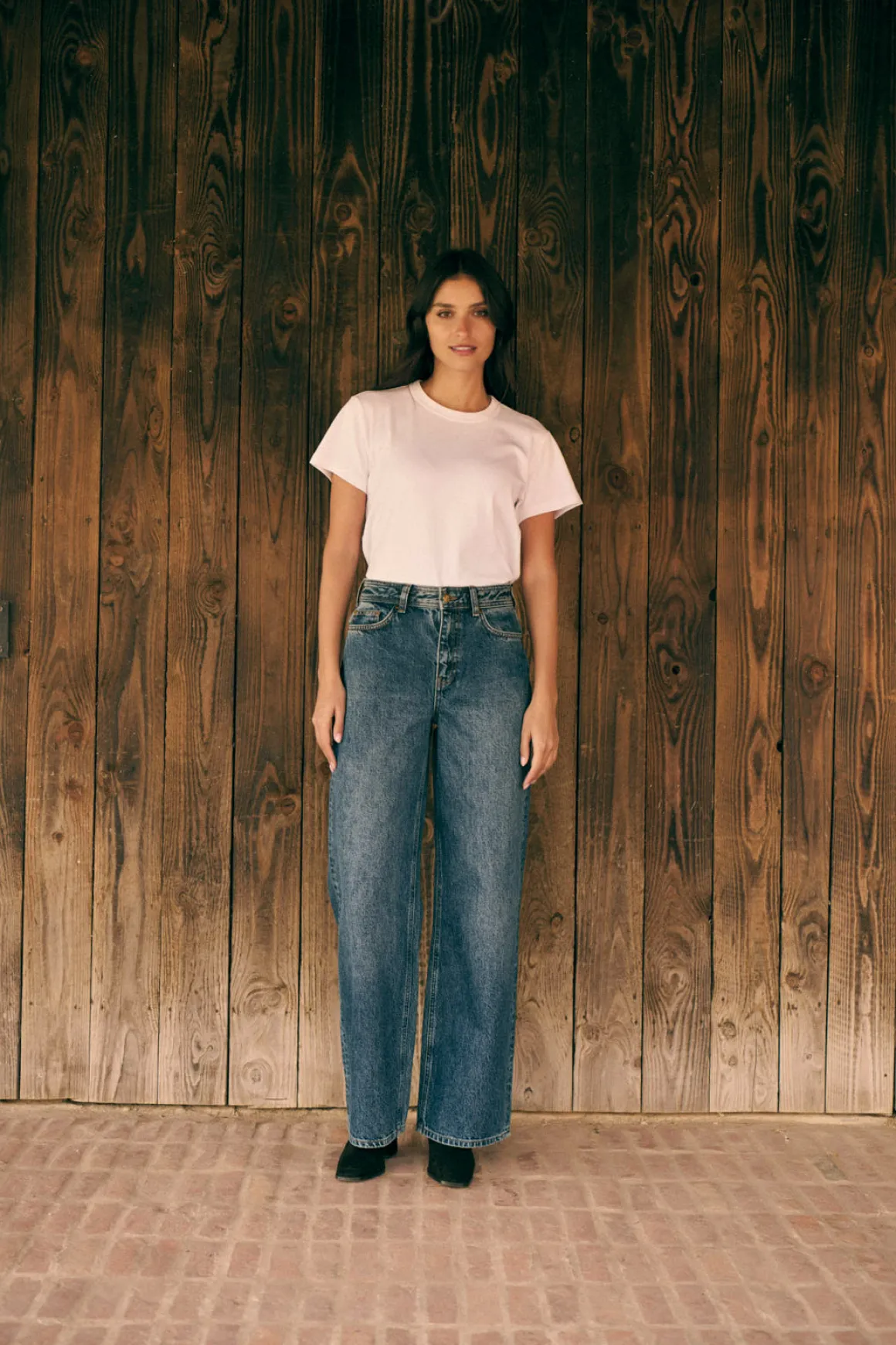 Jean wide Prune