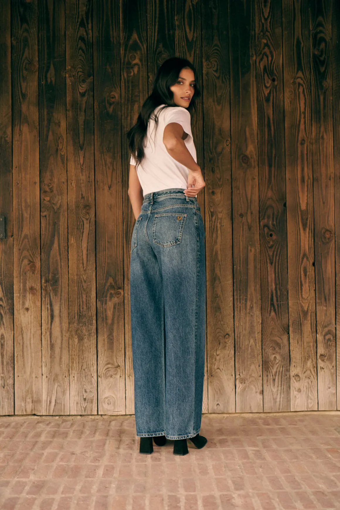 Jean wide Prune