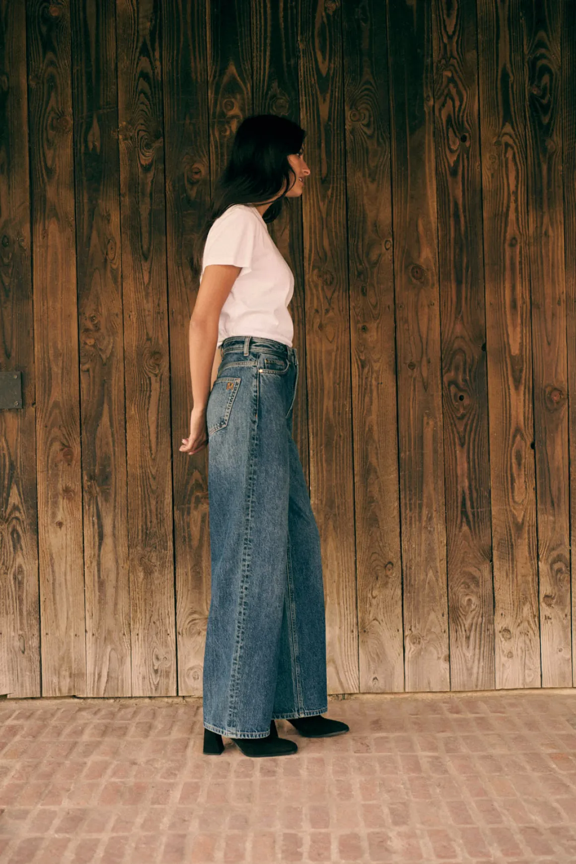 Jean wide Prune