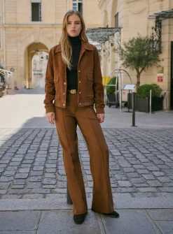 Veste en daim Zoe