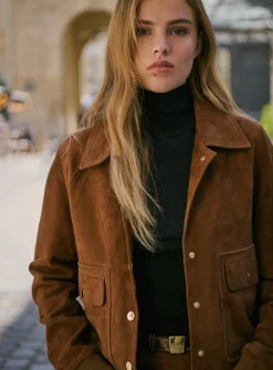 Veste en daim Zoe