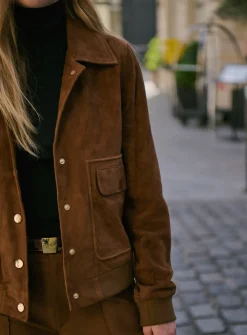 Veste en daim Zoe
