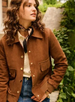 Veste en daim Zoe